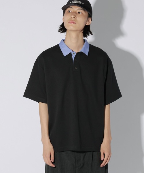 LAKOLE(ラコレ)の「シャツレイヤードポロ / 1051759(ポロシャツ・メンズ・ブラック/ブラウン/ネイビー・MEDIUM/LARGE)」の8枚目の写真