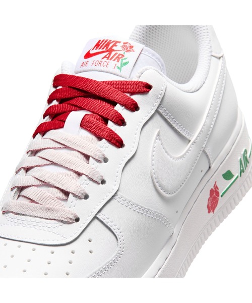 NIKE（ナイキ）の「NIKE/ナイキ WS ｴｱ ﾌｫｰｽ 1 07 SE（スニーカー・レディース・ホワイト×レッド・22cm/23cm/22.5cm/25cm/24.5cm/24cm/23.5cm）」の9枚目の写真