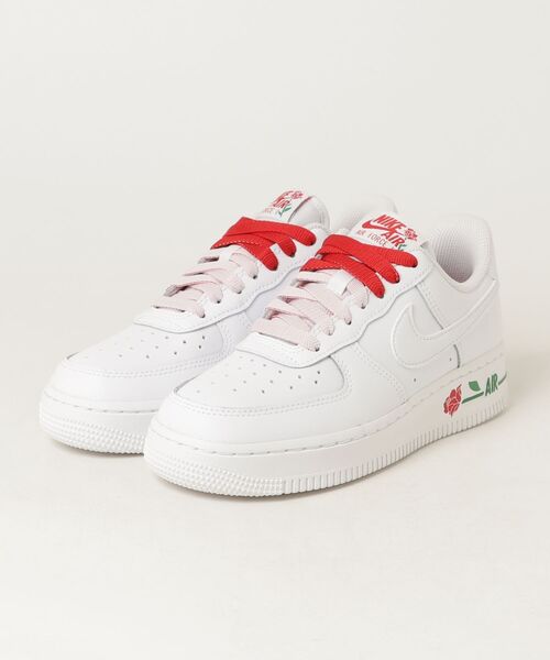 NIKE（ナイキ）の「NIKE/ナイキ WS ｴｱ ﾌｫｰｽ 1 07 SE（スニーカー・レディース・ホワイト×レッド・22cm/23cm/22.5cm/25cm/24.5cm/24cm/23.5cm）」の11枚目の写真