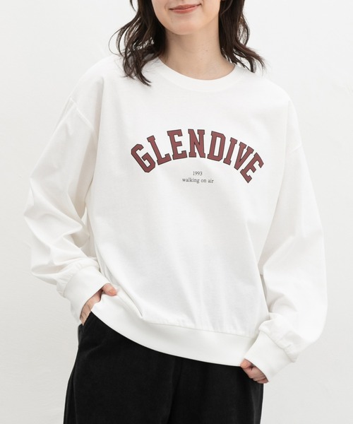 Honeys（ハニーズ）の「ロゴゆるスウェットＴ（Tシャツ/カットソー・レディース・オフホワイト/ピンク系その他2/ブラック/杢グレー/ダークブルー/スミクロ・F）」の2枚目の写真