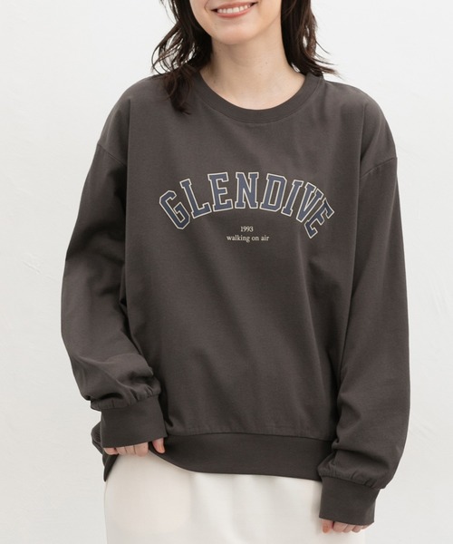 Honeys（ハニーズ）の「ロゴゆるスウェットＴ（Tシャツ/カットソー・レディース・オフホワイト/ピンク系その他2/ブラック/杢グレー/ダークブルー/スミクロ・F）」の4枚目の写真