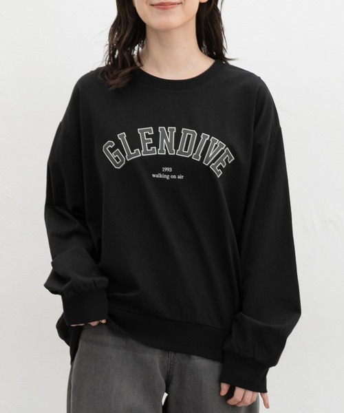 Honeys（ハニーズ）の「ロゴゆるスウェットＴ（Tシャツ/カットソー・レディース・オフホワイト/ピンク系その他2/ブラック/杢グレー/ダークブルー/スミクロ・F）」の3枚目の写真