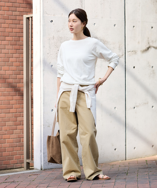 FRAMeWORK(フレームワーク)の「≪追加≫NEWスラブベアテンプルオーバー(Tシャツ/カットソー・レディース・グレー/スミクロ・FREE)」の12枚目の写真
