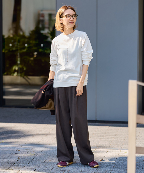 FRAMeWORK(フレームワーク)の「≪追加≫NEWスラブベアテンプルオーバー(Tシャツ/カットソー・レディース・グレー/スミクロ・FREE)」の16枚目の写真