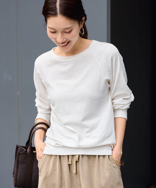 FRAMeWORK(フレームワーク)の「≪追加≫NEWスラブベアテンプルオーバー(Tシャツ/カットソー・レディース・グレー/スミクロ・FREE)」の22枚目の写真