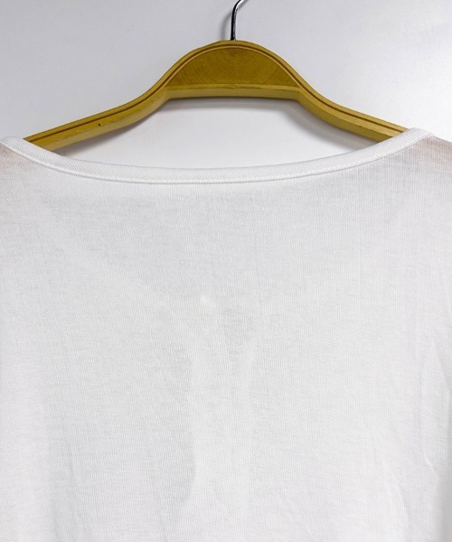 ReRe(リリ)の「ヘンリーネックサイドスリット長袖カットソー(Tシャツ/カットソー・レディース・ホワイト/ブラック/グレー・MEDIUM/LARGE/X-LARGE)」の9枚目の写真