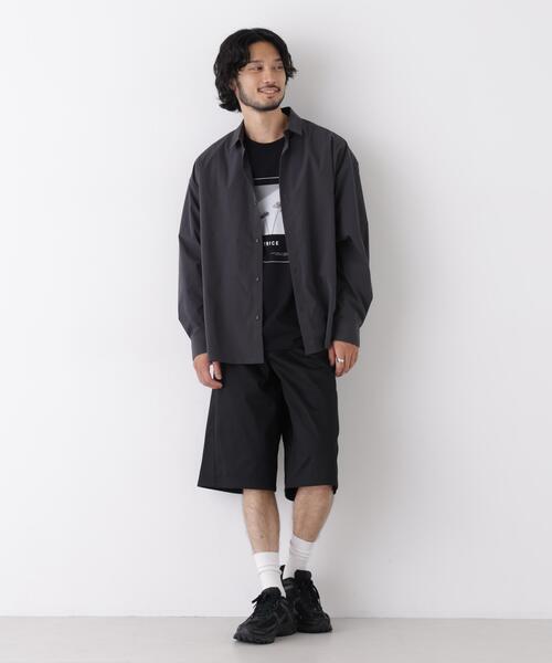 NANO universe（ナノユニバース）の「TCツイルバギーショーツ（その他パンツ・メンズ・ベージュ/ブラック・L/M）」の5枚目の写真