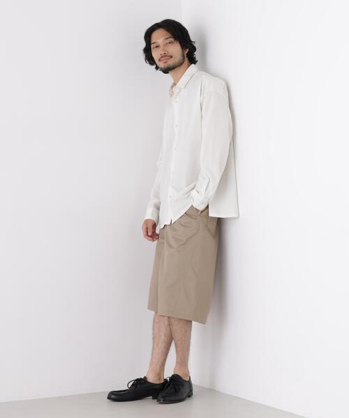 NANO universe（ナノユニバース）の「TCツイルバギーショーツ（その他パンツ・メンズ・ベージュ/ブラック・L/M）」の21枚目の写真