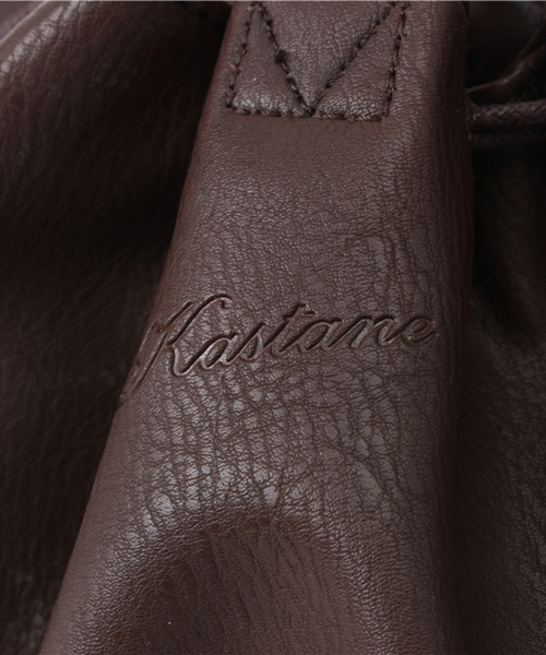 Kastane（カスタネ）の「ワンショルダーBAG（トートバッグ・レディース・ダークブラウン/オフホワイト/ブラック・FREE）」の13枚目の写真
