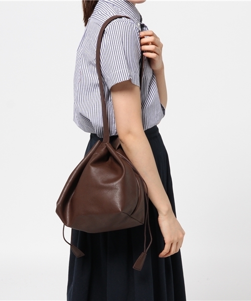 Kastane（カスタネ）の「ワンショルダーBAG（トートバッグ・レディース・ダークブラウン/オフホワイト/ブラック・FREE）」の6枚目の写真