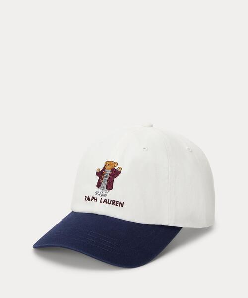 POLO RALPH LAUREN CHILDRENSWEAR(ポロ ラルフ ローレン チルドレンズウェア)の「Polo ベア コットン ツイル ボール キャップ(キャップ・キッズ・ナチュラル・ONE)」の1枚目の写真