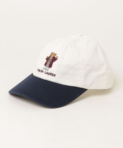POLO RALPH LAUREN CHILDRENSWEAR(ポロ ラルフ ローレン チルドレンズウェア)の「Polo ベア コットン ツイル ボール キャップ(キャップ・キッズ・ナチュラル・ONE)」の4枚目の写真