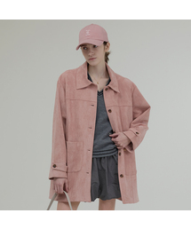 MELLOW SUEDE HALF JACKET [PINK]