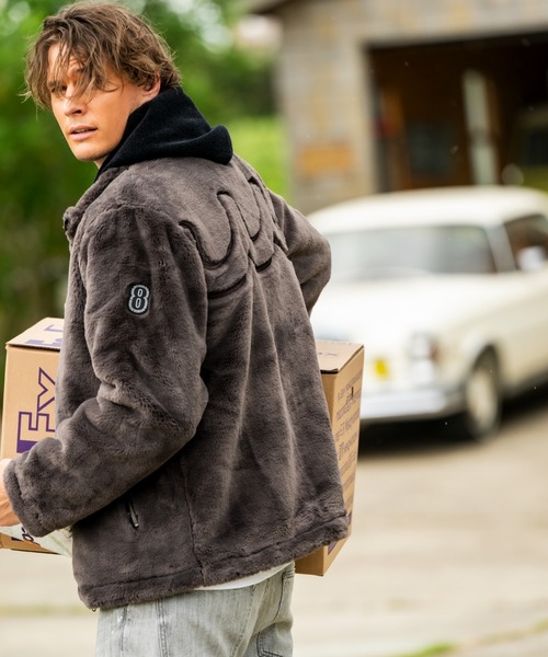 muta marine(ムータ・マリン)の「muta MARINE/ムータ マリン/別注Eco Fur Blouson(ブルゾン・メンズ・ブラック/ホワイト・LARGE/X-LARGE/MEDIUM)」の3枚目の写真