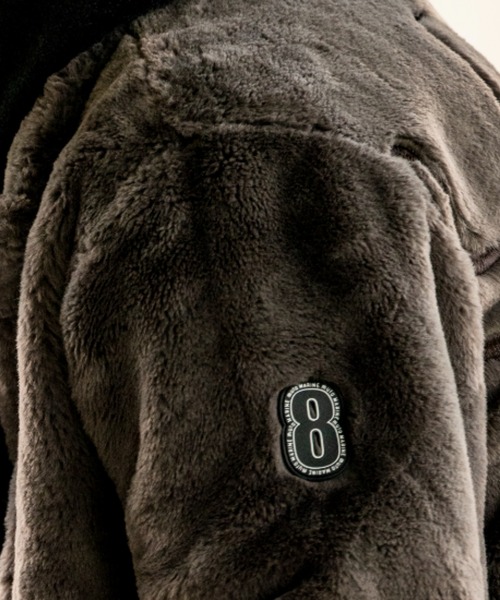 muta marine(ムータ・マリン)の「muta MARINE/ムータ マリン/別注Eco Fur Blouson(ブルゾン・メンズ・ブラック/ホワイト・LARGE/X-LARGE/MEDIUM)」の9枚目の写真