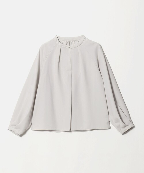 A DAY IN THE LIFE UNITED ARROWS(アデイインザライフユナイテッドアローズ)の「ドビー フェイクパール 9分袖ブラウス<A DAY IN THE LIFE>(シャツ/ブラウス・レディース・ホワイト/ベージュ/その他1・FREE)」の2枚目の写真
