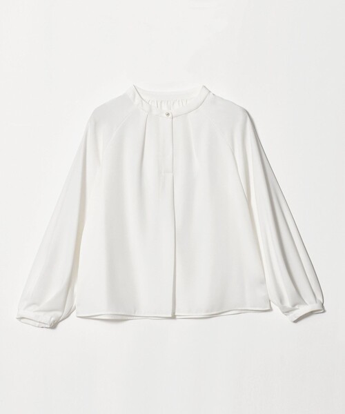 A DAY IN THE LIFE UNITED ARROWS(アデイインザライフユナイテッドアローズ)の「ドビー フェイクパール 9分袖ブラウス<A DAY IN THE LIFE>(シャツ/ブラウス・レディース・ホワイト/ベージュ/その他1・FREE)」の1枚目の写真