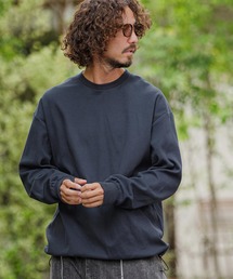mlt5832-Honeycomb Waffle Drawcord Long Sleeve Tee ロングスリーブTシャツ(A76426cmb)