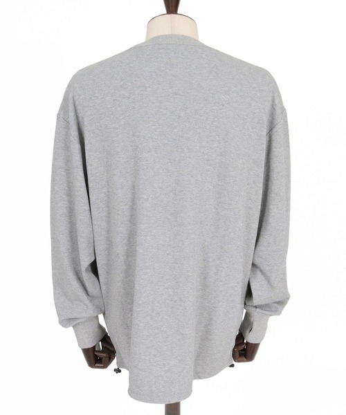 CAMBIO(カンビオ)の「mlt5832-Honeycomb Waffle Drawcord Long Sleeve Tee ロングスリーブTシャツ(A76426cmb)(Tシャツ/カットソー・メンズ・ブラック/ネイビー/ホワイト/ミックスグレー・M/S/L)」の8枚目の写真