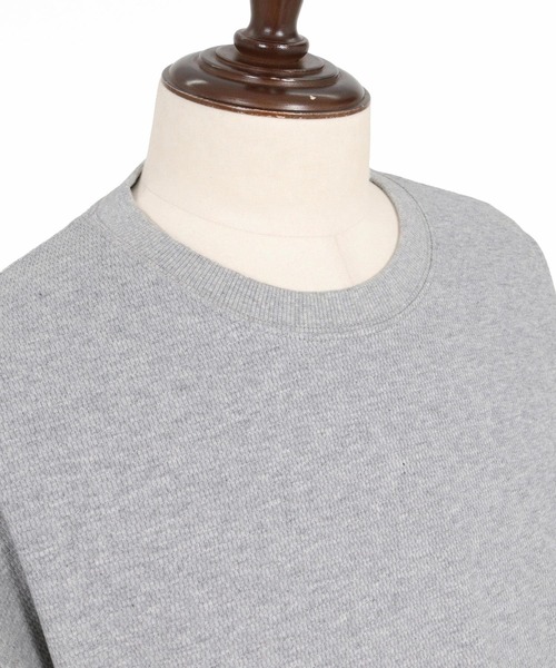 CAMBIO(カンビオ)の「mlt5832-Honeycomb Waffle Drawcord Long Sleeve Tee ロングスリーブTシャツ(A76426cmb)(Tシャツ/カットソー・メンズ・ブラック/ネイビー/ホワイト/ミックスグレー・M/S/L)」の9枚目の写真