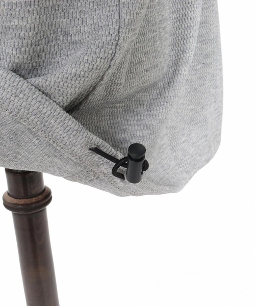 CAMBIO(カンビオ)の「mlt5832-Honeycomb Waffle Drawcord Long Sleeve Tee ロングスリーブTシャツ(A76426cmb)(Tシャツ/カットソー・メンズ・ブラック/ネイビー/ホワイト/ミックスグレー・M/S/L)」の12枚目の写真