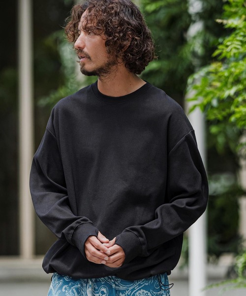 CAMBIO(カンビオ)の「mlt5832-Honeycomb Waffle Drawcord Long Sleeve Tee ロングスリーブTシャツ(A76426cmb)(Tシャツ/カットソー・メンズ・ブラック/ネイビー/ホワイト/ミックスグレー・M/S/L)」の20枚目の写真