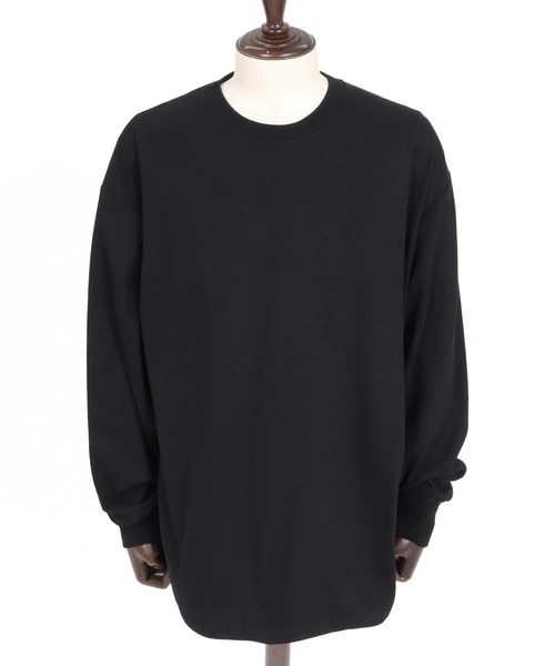 CAMBIO(カンビオ)の「mlt5832-Honeycomb Waffle Drawcord Long Sleeve Tee ロングスリーブTシャツ(A76426cmb)(Tシャツ/カットソー・メンズ・ブラック/ネイビー/ホワイト/ミックスグレー・M/S/L)」の5枚目の写真