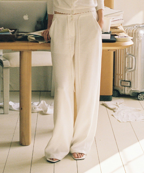 LMOOD WOMEN(エルムード ウーマン)の「リラックスドラウンジパンツオフホワイト(その他パンツ・レディース・その他・38)」の1枚目の写真