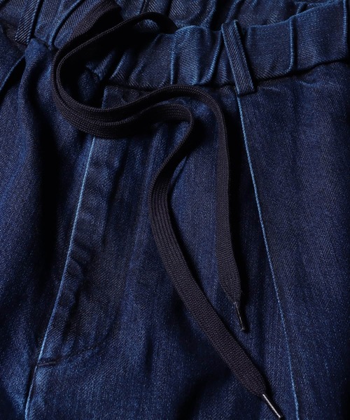 PS Paul Smith(ピーエスポールスミス)の「テンセルデニム タックワイドパンツ / 262710 EXTR01(デニムパンツ・メンズ・ダークインディゴブルー・MEDIUM/SMALL)」の3枚目の写真