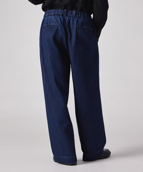 PS Paul Smith(ピーエスポールスミス)の「テンセルデニム タックワイドパンツ / 262710 EXTR01(デニムパンツ・メンズ・ダークインディゴブルー・MEDIUM/SMALL)」の7枚目の写真