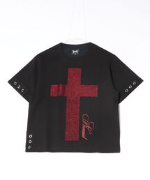 L.H.P | NoRemid/ノーリミッド/LHP別注Cross Rhinestone S/S Tee(Tシャツ/カットソー)