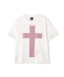 NoRemid/ノーリミッド/LHP別注Cross Rhinestone S/S Tee