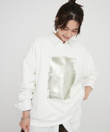 箔プリントBIGプルオーバー