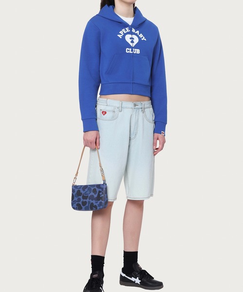 APEE BY A BATHING APE（エイピーバイアベイシングエイプ）の「APEE CAMO PU MINI POCHETTE（ショルダーバッグ・レディース・レッド/ピンク/ブルー・FREE）」の6枚目の写真