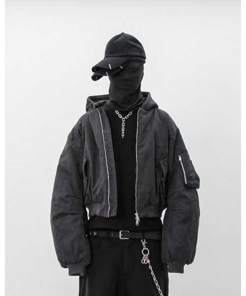 ROARINGRAD(ロアリングラド)の「ウォッシュドフードバンジャケットエッシュブラック(ブルゾン・レディース・その他・MEDIUM/LARGE)」の1枚目の写真