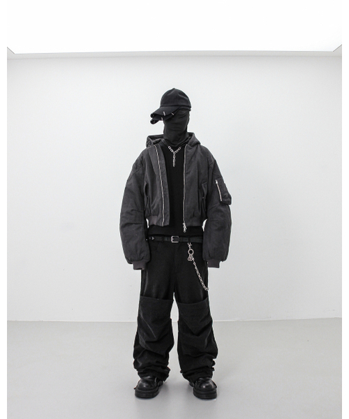 ROARINGRAD(ロアリングラド)の「ウォッシュドフードバンジャケットエッシュブラック(ブルゾン・レディース・その他・MEDIUM/LARGE)」の3枚目の写真