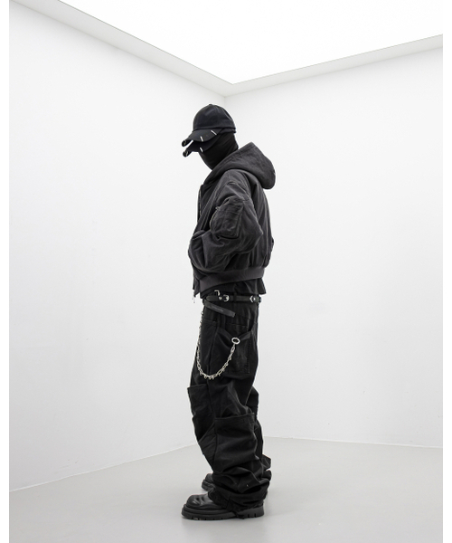 ROARINGRAD(ロアリングラド)の「ウォッシュドフードバンジャケットエッシュブラック(ブルゾン・レディース・その他・MEDIUM/LARGE)」の4枚目の写真
