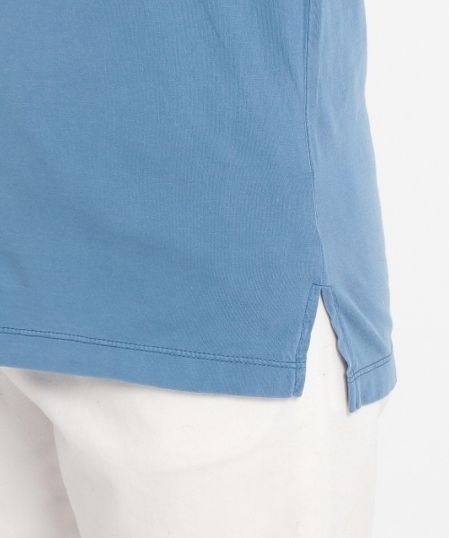 HusHusH（ハッシュアッシュ）の「Vネックコットンプルオーバー（Tシャツ/カットソー・レディース・ブルー/ブルー系1/ホワイト/グリーン・02/03）」の9枚目の写真