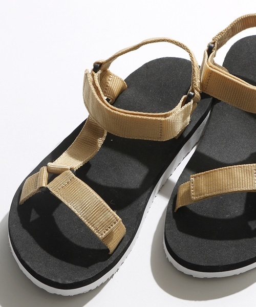 WEGO(ウィゴー)の「WEGO/フラットテープサンダル(サンダル・メンズ・ベージュ/グレー/ブラック系その他/ホワイト/ブラック・X-LARGE/LARGE)」の5枚目の写真