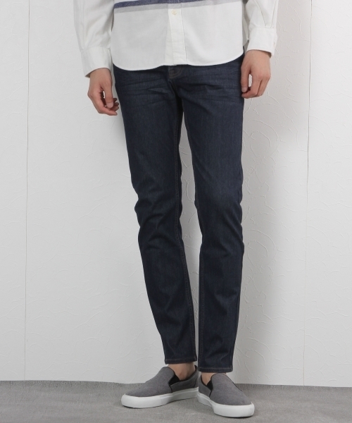 GLOBAL WORK（グローバルワーク）の「ストレッチニットデニムスリム/722208 （デニムパンツ・メンズ・ブルー/ブラック/ネイビー・SMALL/LARGE/MEDIUM/X-LARGE）」の2枚目の写真