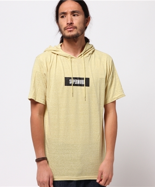 WEGO(ウィゴー)の「WEGO/プリントTパーカー(Tシャツ/カットソー・メンズ・ホワイト/オフホワイト/ライトイエロー/ホワイト系その他/カーキ/サックスブルー・LARGE/MEDIUM)」の17枚目の写真