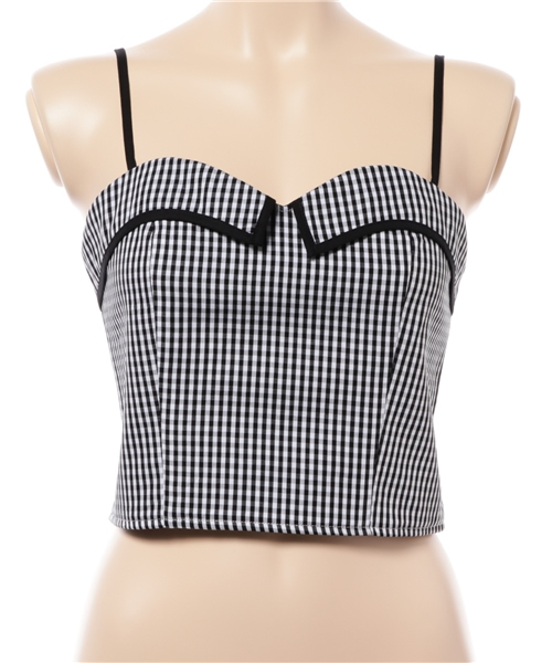 SLY（スライ）の「GINGHAM CHECK ビスチェキャミ（キャミソール
