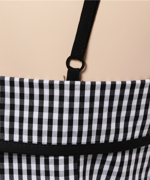 SLY（スライ）の「GINGHAM CHECK ビスチェキャミ（キャミソール