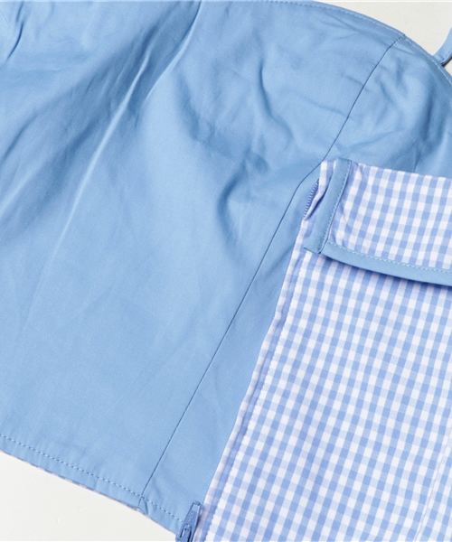 SLY（スライ）の「GINGHAM CHECK ビスチェキャミ（キャミソール）」 - WEAR