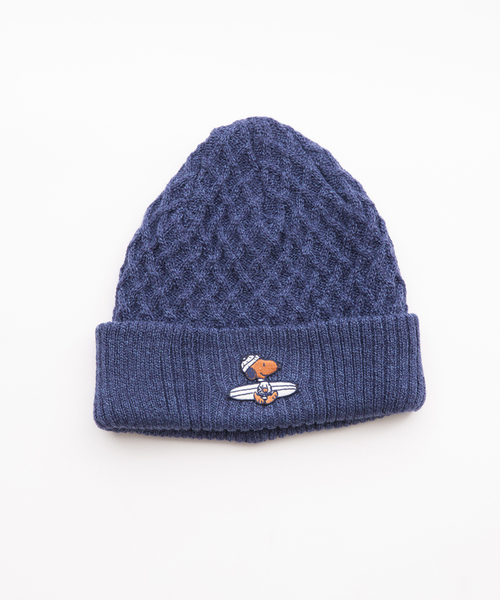 SURF'S UP PEANUTS（サーフズアップピーナッツ）の「SURF'S UP PEANUTS KNIT CAP（ニットキャップ/ビーニー・メンズ・グレー/ネイビー/ブラック・FREE）」の3枚目の写真