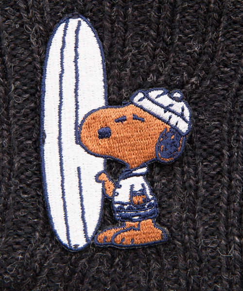 SURF'S UP PEANUTS（サーフズアップピーナッツ）の「SURF'S UP PEANUTS KNIT CAP（ニットキャップ/ビーニー・メンズ・グレー/ネイビー/ブラック・FREE）」の4枚目の写真