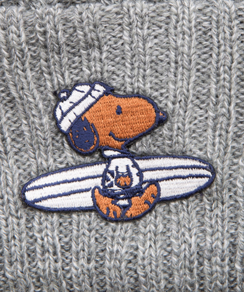 SURF'S UP PEANUTS（サーフズアップピーナッツ）の「SURF'S UP PEANUTS KNIT CAP（ニットキャップ/ビーニー・メンズ・グレー/ネイビー/ブラック・FREE）」の5枚目の写真