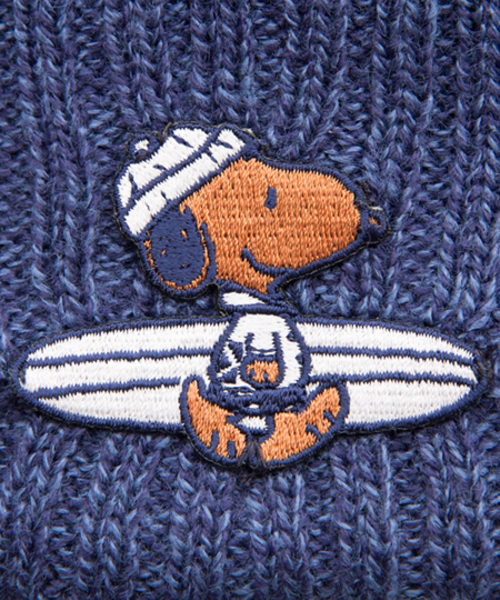SURF'S UP PEANUTS（サーフズアップピーナッツ）の「SURF'S UP PEANUTS KNIT CAP（ニットキャップ/ビーニー・メンズ・グレー/ネイビー/ブラック・FREE）」の6枚目の写真