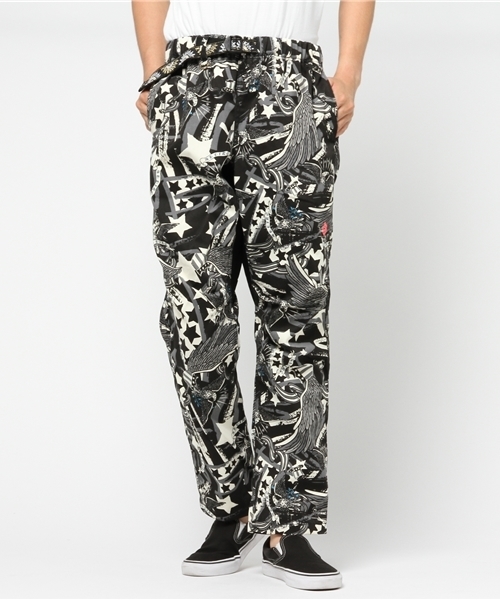 ALDIES（アールディーズ）の「Wing Star Pants スタープリント クライミングパンツ（その他パンツ・メンズ・ブラック/レッド・SMALL/LARGE/MEDIUM/X-LARGE）」の2枚目の写真