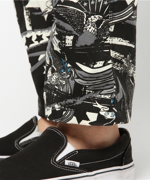 ALDIES（アールディーズ）の「Wing Star Pants スタープリント クライミングパンツ（その他パンツ・メンズ・ブラック/レッド・SMALL/LARGE/MEDIUM/X-LARGE）」の3枚目の写真